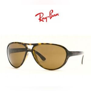 Ray-Ban RB 4090 Sunglasses-Tortoise w/Brown Polarized Lenses